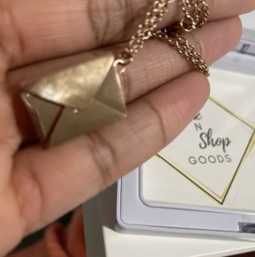 Customer photo review of Personalized Love Letter Necklace