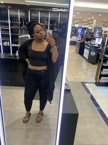 Customer photo review of Positive Vibes Waist Bead Set