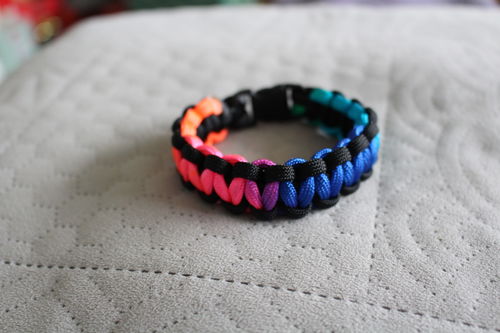 Customer photo review of Bright Rainbow Polyester 550 cord
