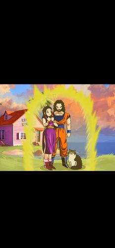 Customer photo review of Dragon Ball Z Style Custom Portrait
