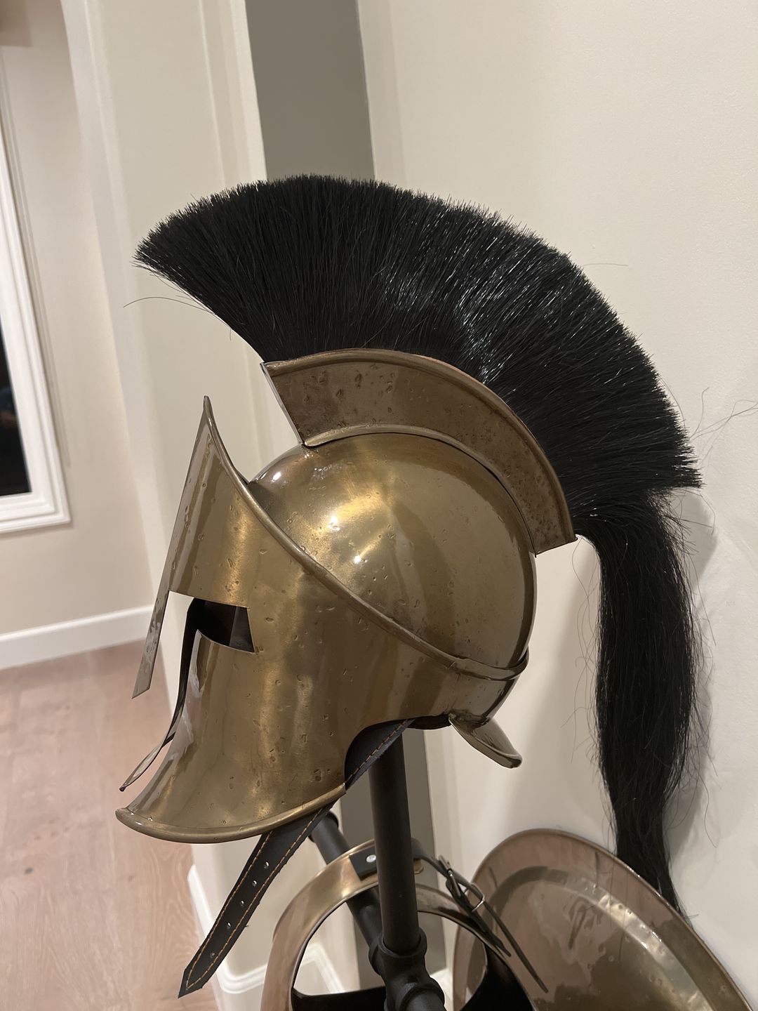 Customer photo review of The Great Spartan king Leonidas Helmet