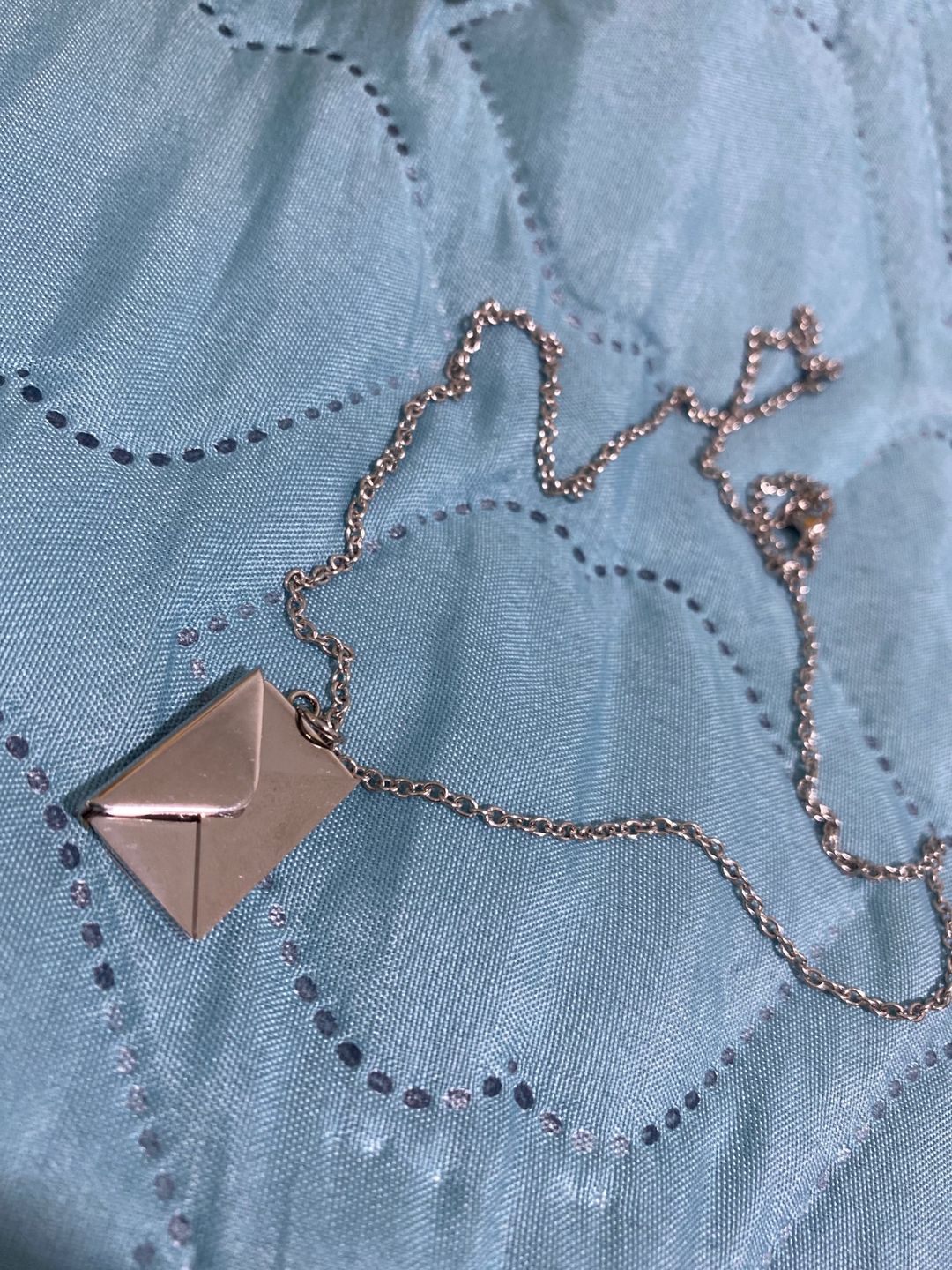 Customer photo review of Personalized Love Letter Necklace