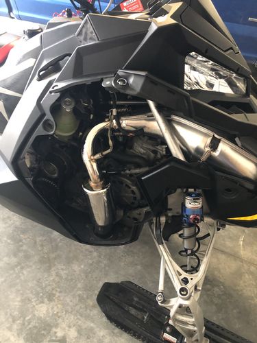 Customer photo review of RPM Stainless Steel Race Weight Muffler Polaris RMK AXYS 850 2019-2023