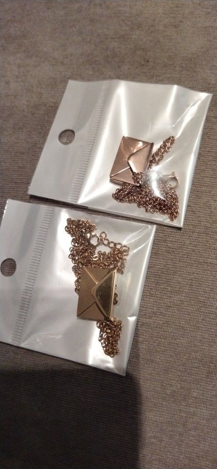 Customer photo review of Personalized Love Letter Necklace