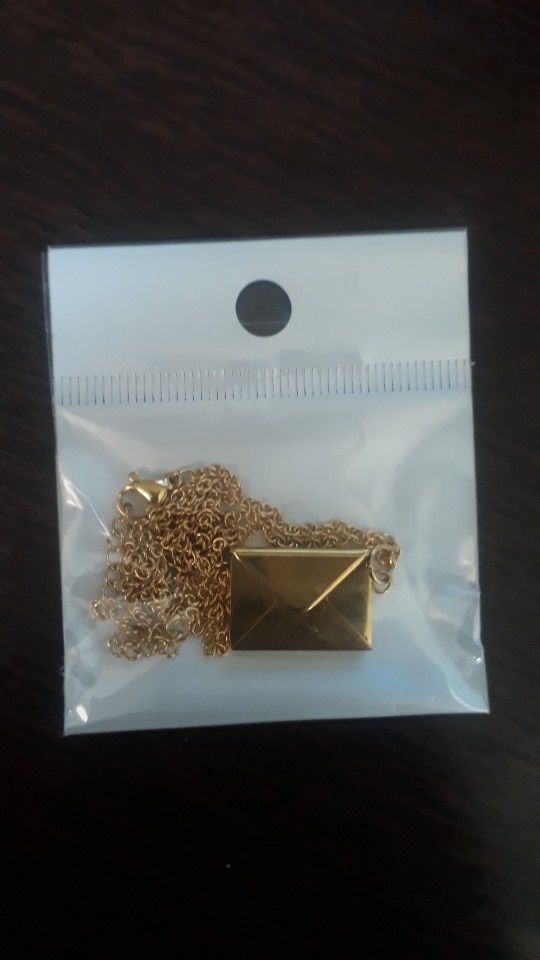 Customer photo review of Personalized Love Letter Necklace