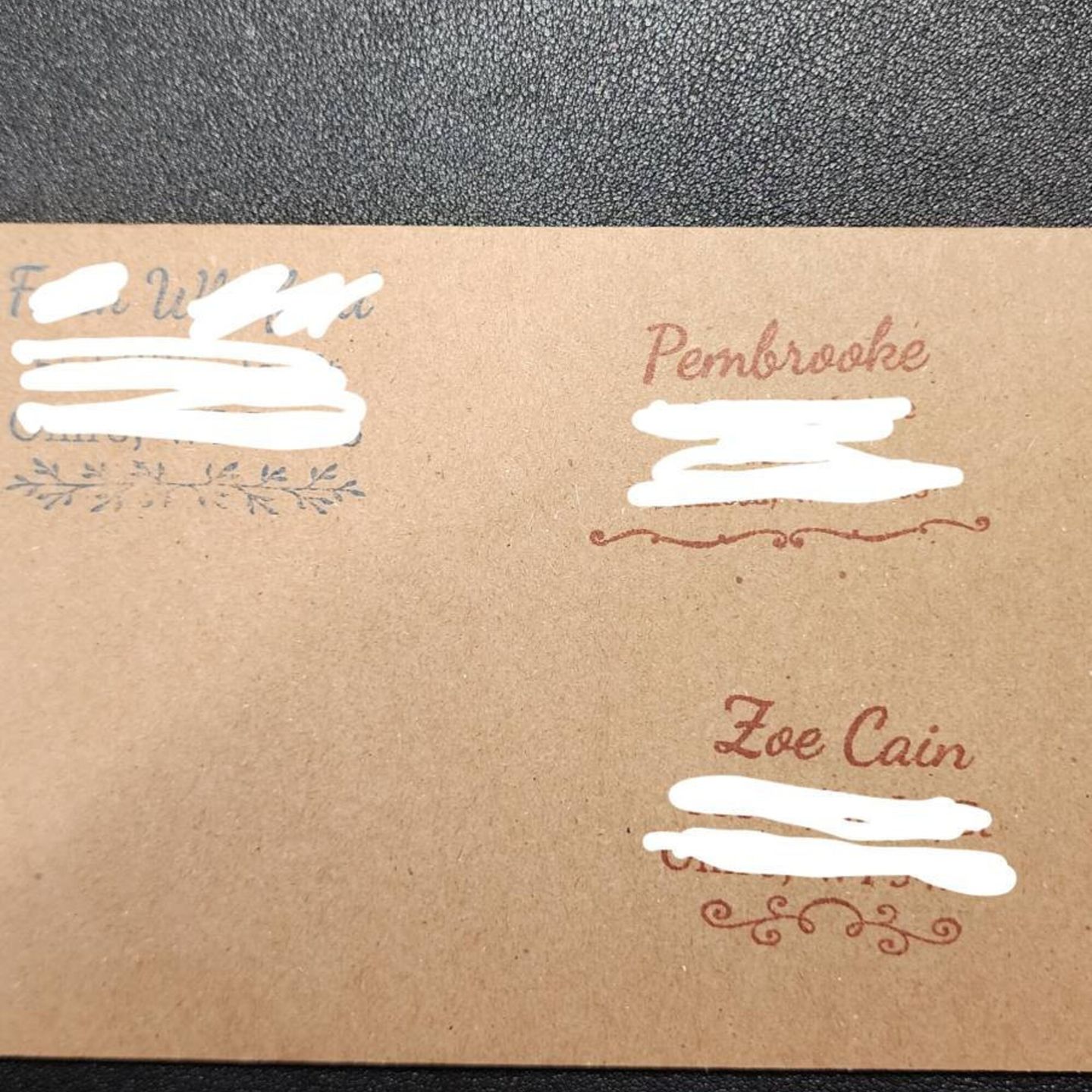 Customer photo review of Return Address Stamp
