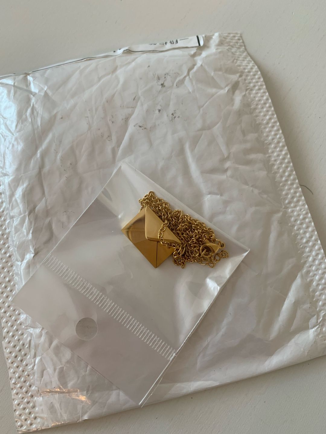 Customer photo review of Personalized Love Letter Necklace