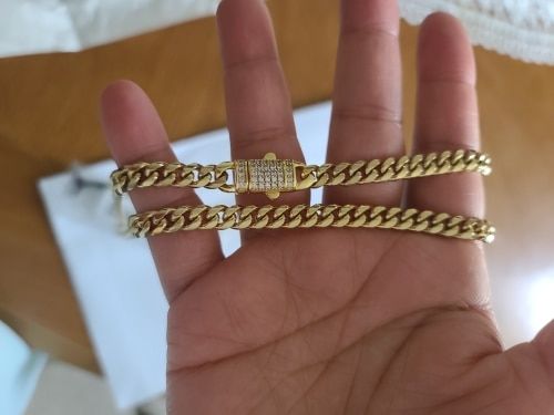 Customer photo review of 6-18mm Miami Cuban Necklace