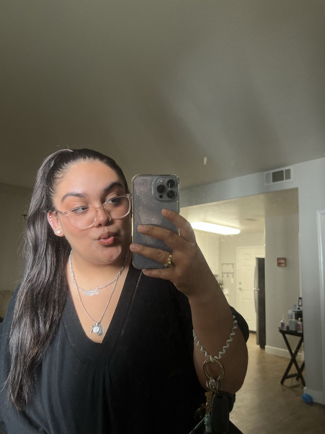 Customer photo review of Script Name Necklace