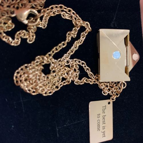 Customer photo review of Personalized Love Letter Necklace