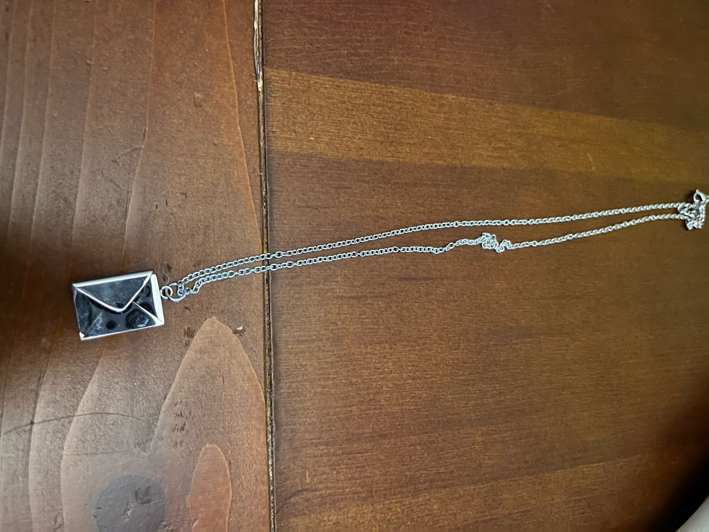 Customer photo review of Personalized Love Letter Necklace