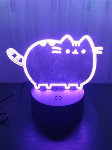 Customer photo review of Adorable Pusheen Night Light