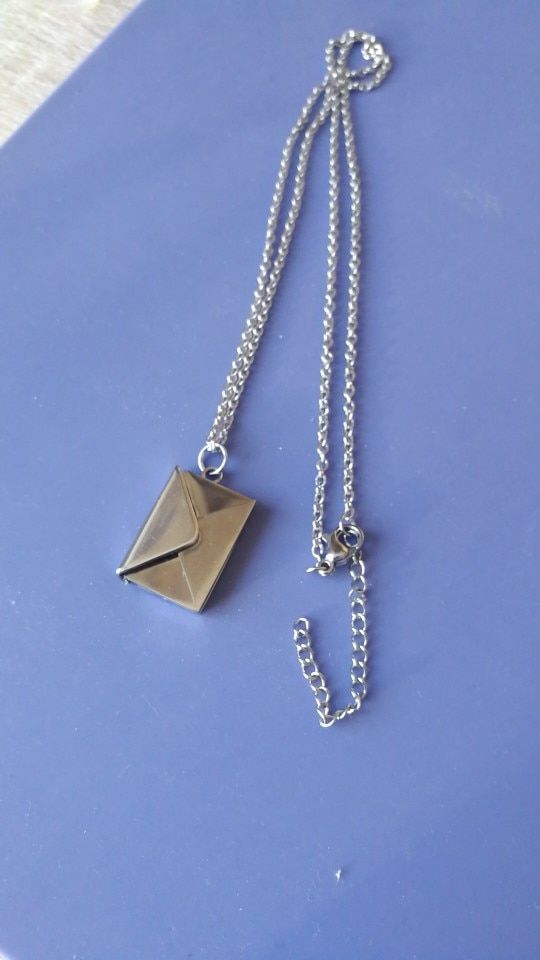 Customer photo review of Personalized Love Letter Necklace