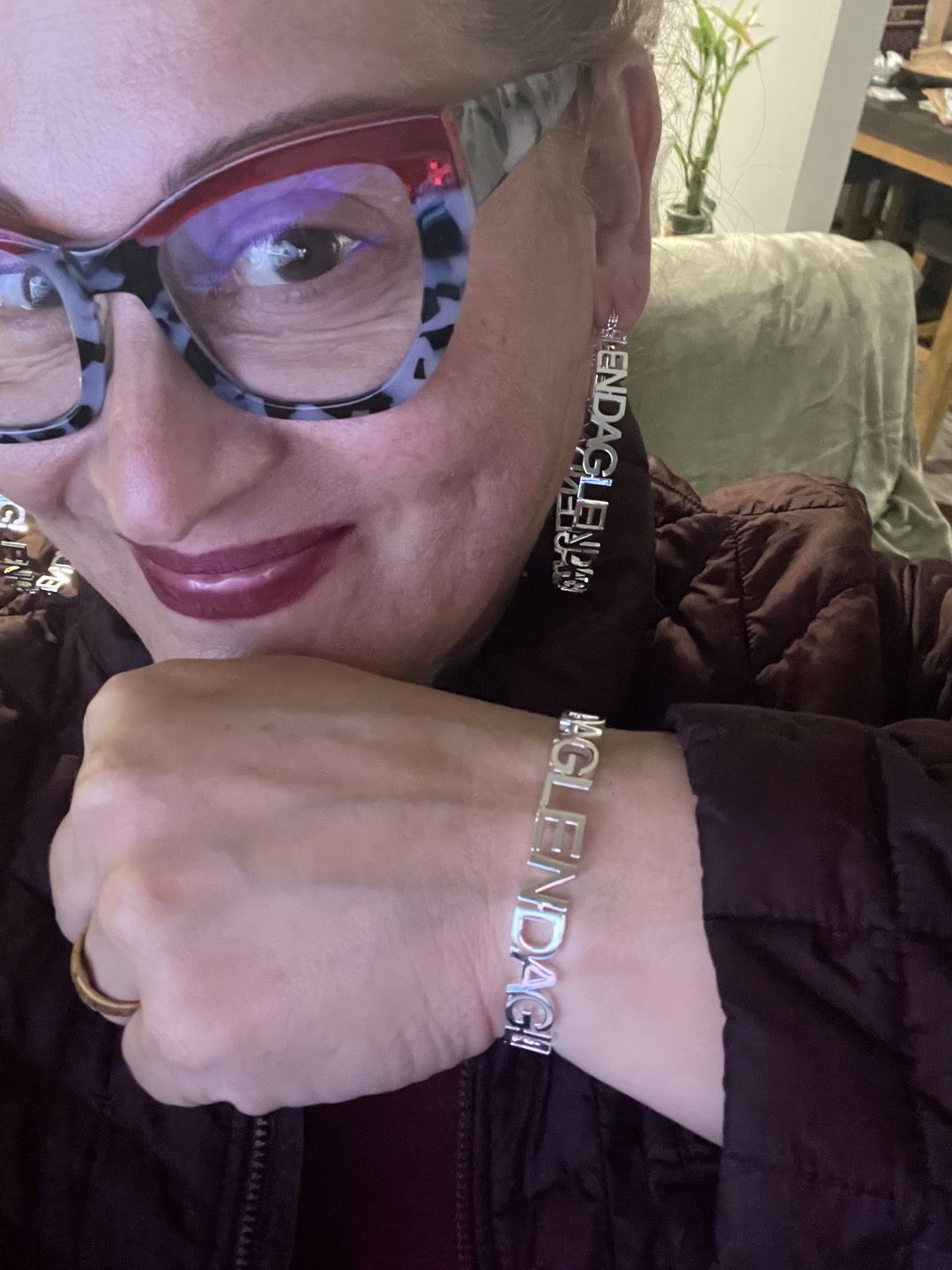 Customer photo review of Personalized Name Bangle