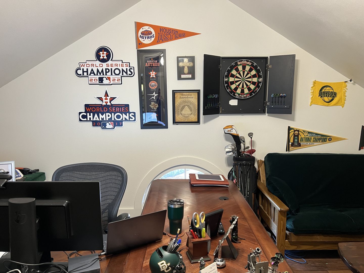 Customer photo review of Houston Astros World Series 2022 3D Metal Wall Art