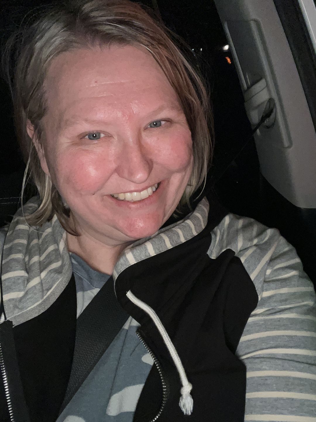 Customer photo review of Varsity Black Full Zip