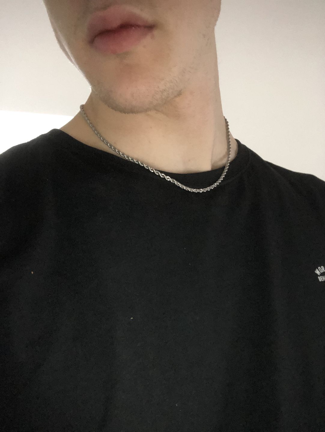 Customer photo review of CLEAN ROPE. - 3MM WHITE GOLD