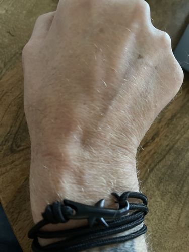 Customer photo review of "Shark" tracking bracelet