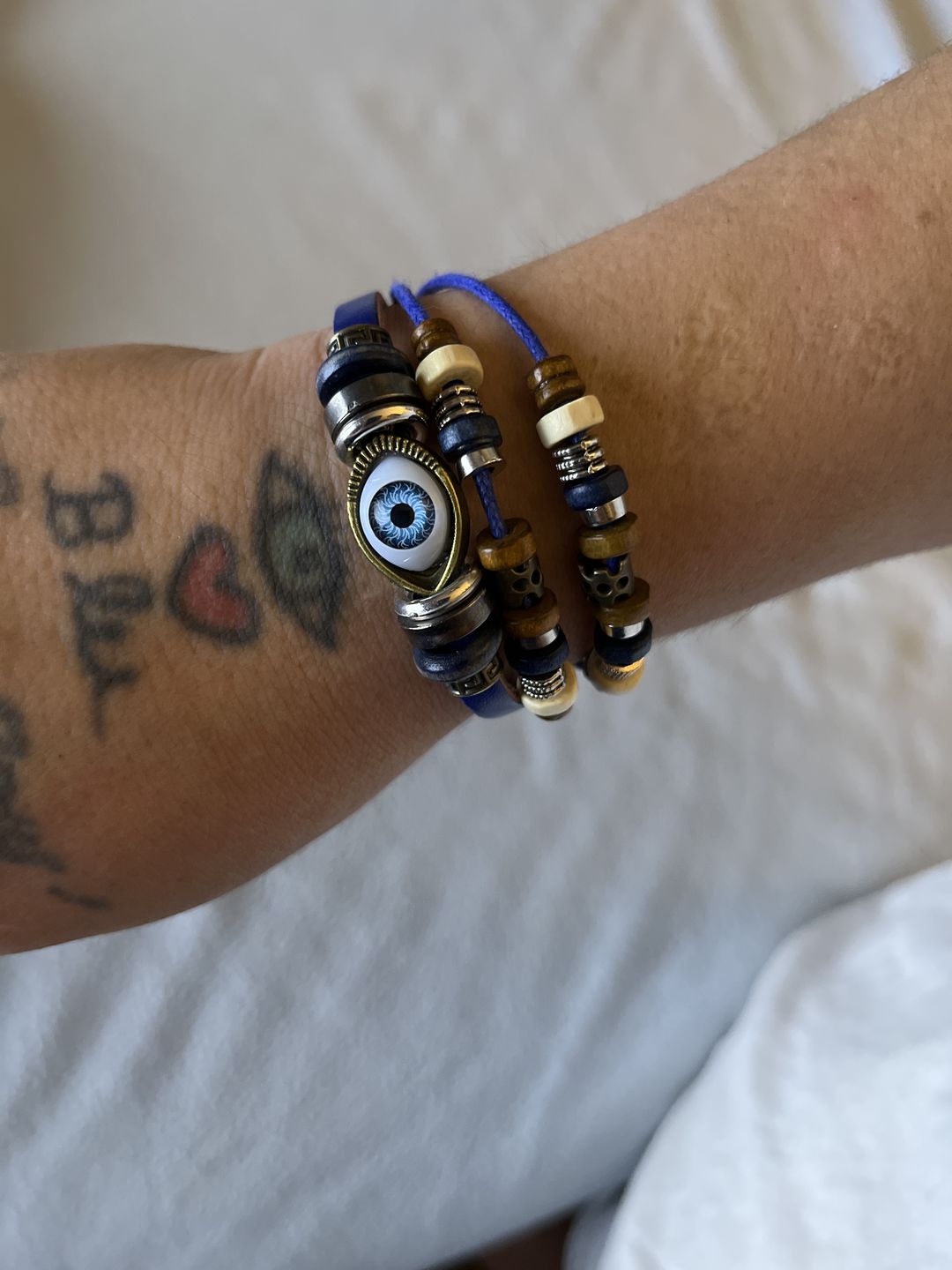 Customer photo review of Anti-jealousy Evil Eye Bracelet