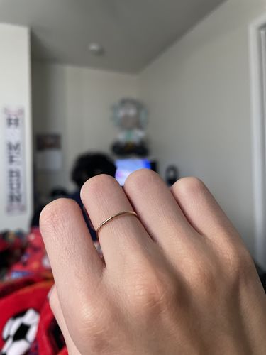 Customer photo review of gold filled samantha ring