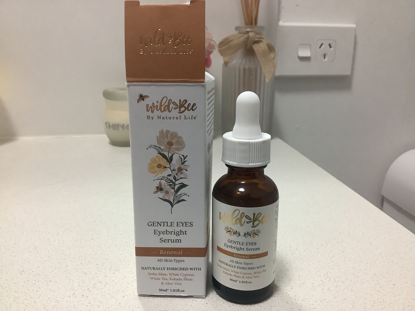 Customer photo review of Wild Bee Gentle Eyes - Eyebright 30ml Serum