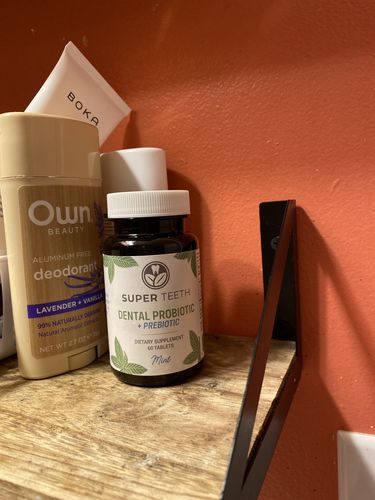 Customer photo review of SUPER TEETH Dental Probiotic 60 Count
