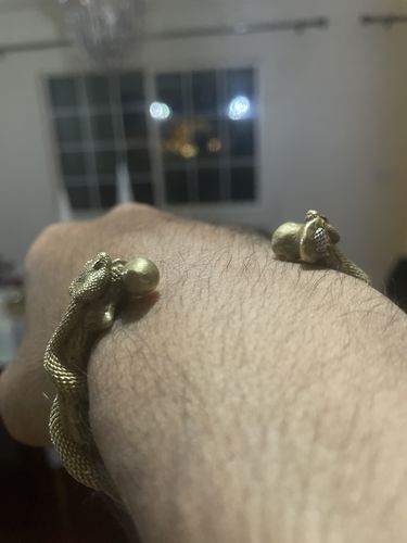 Customer photo review of Snake Cuff Bracelet