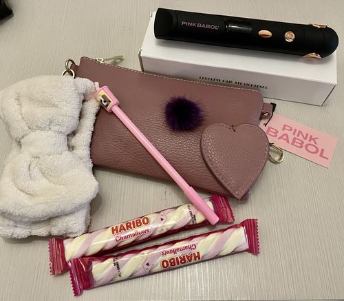 Customer photo review of Piastra per capelli portatile PinkStyle® BLACK EDITION