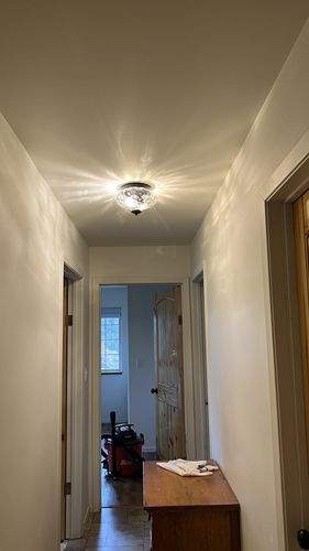 Customer photo review of Farmhouse Glass Flush Mount Ceiling Light