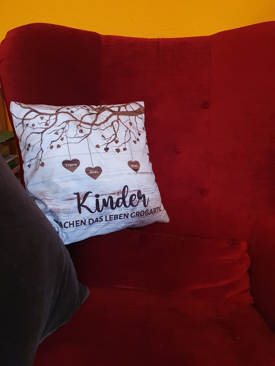 Customer photo review of Meine Enkelkinder - Großeltern-Kissen