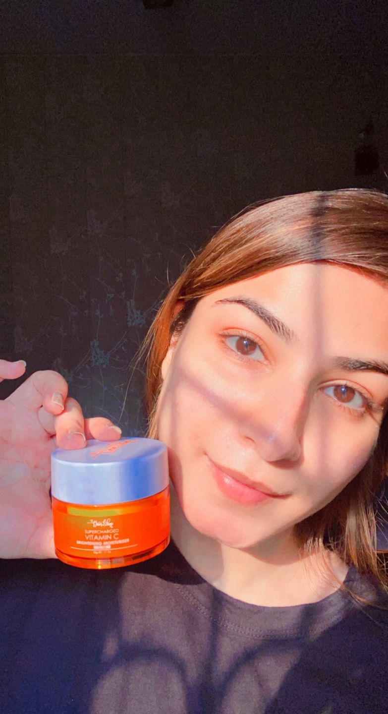 Customer photo review of Supercharged Vitamin C Brightening Moisturiser