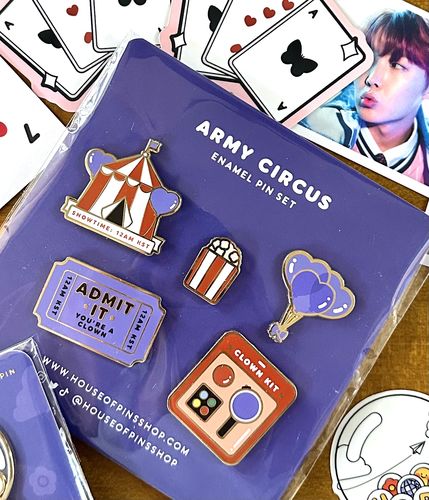 Customer photo review of ARMY Circus Pins