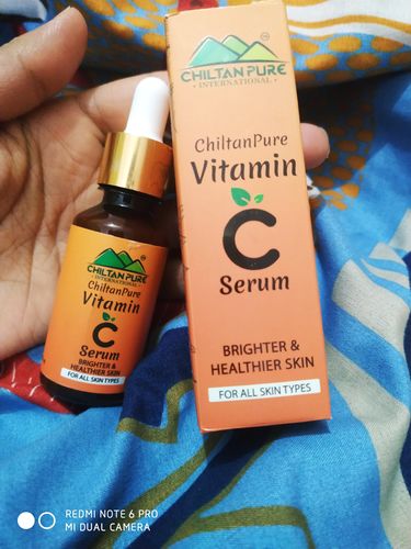 Customer photo review of Vitamin C Serum for Face -Best for Reducing Wrinkles, lines & Dark Circles also Promotes Shiny and Healthier Skin