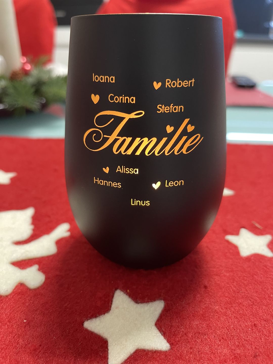 Customer photo review of Familie ist... - Familien-Windlicht