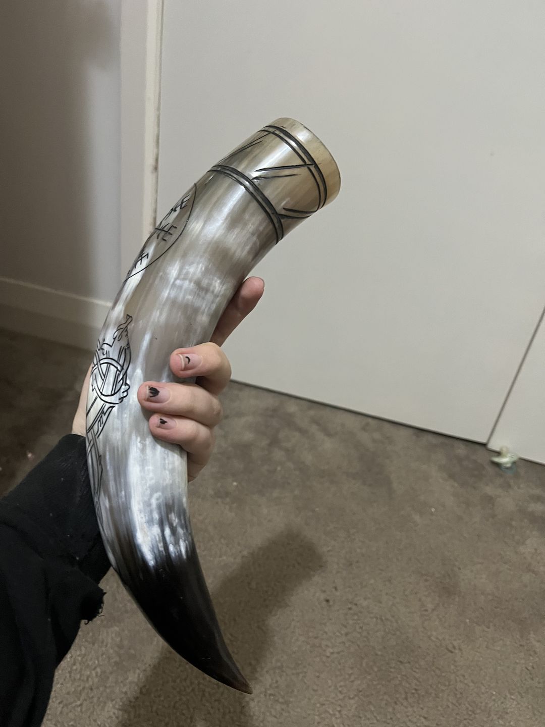 Customer photo review of Serpent's Fury Drinking Horn