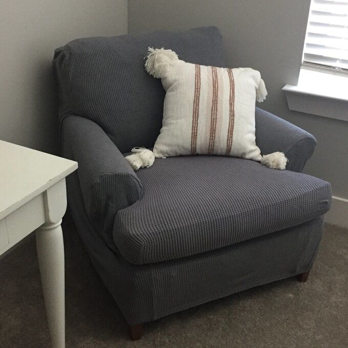 Customer photo review of 2 Pieces Stretch Sofa Slipcover Armchair Sofa Covers