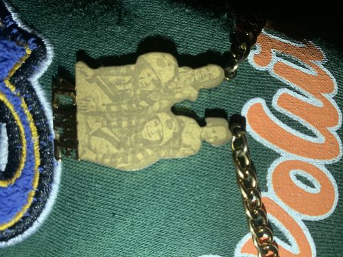 Customer photo review of Lovers Charm™ 18K Custom Engraved Necklace