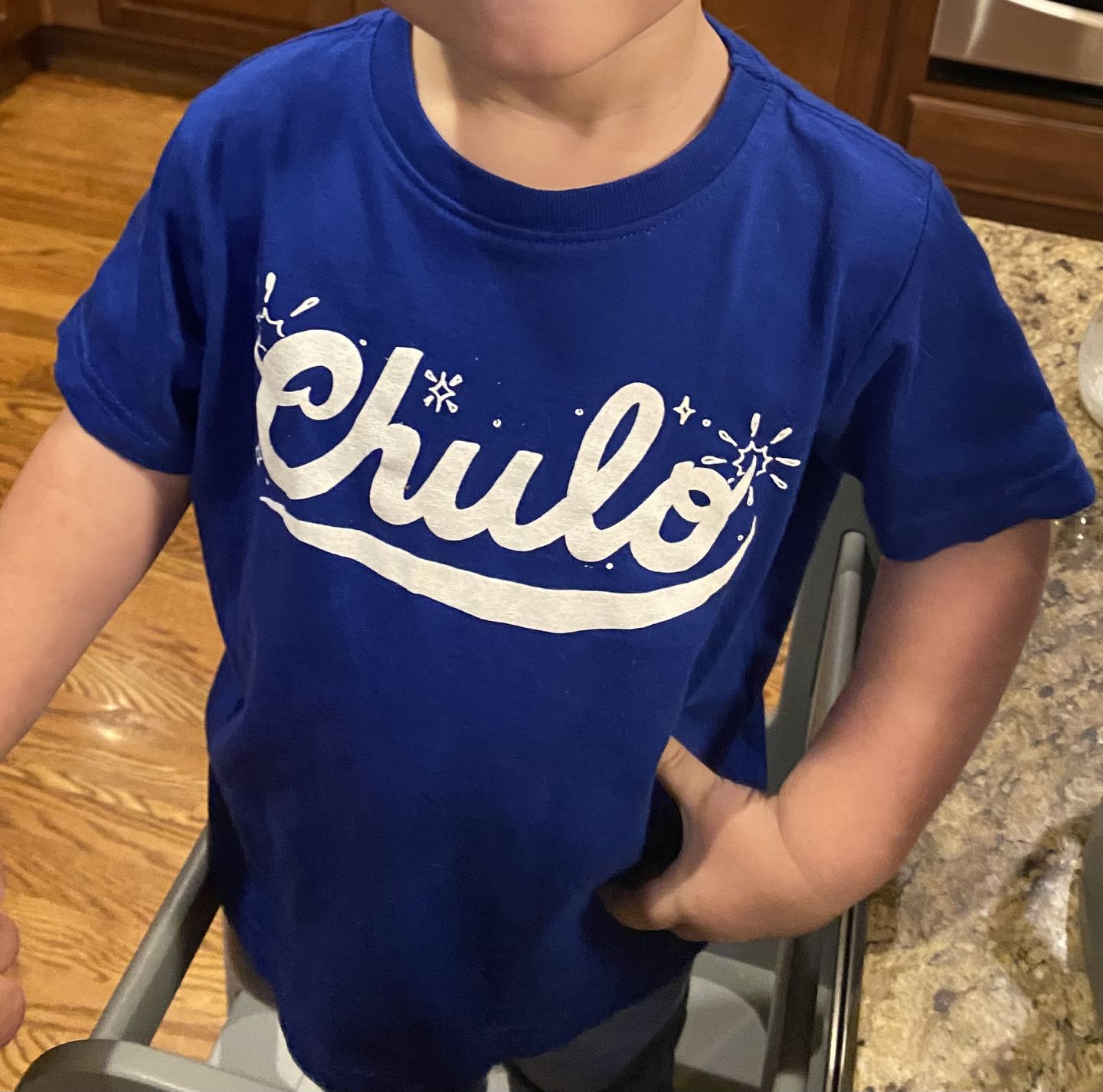Customer photo review of Chulo Kids Tee