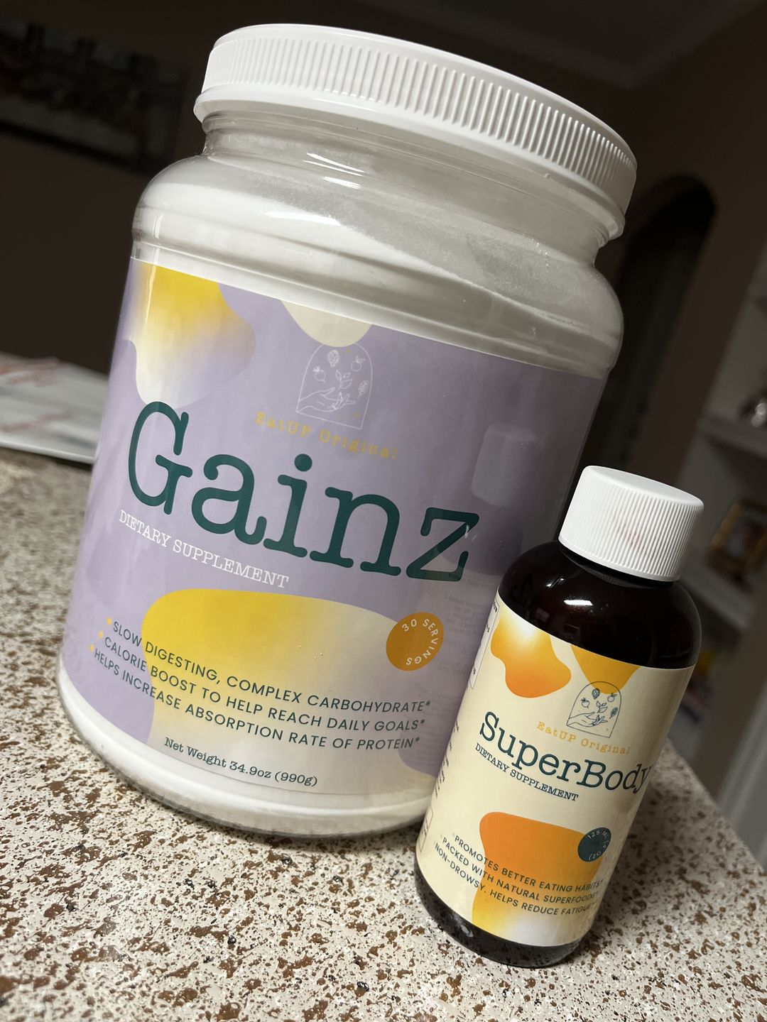 Customer photo review of Weight Gain Powders - Gainz
