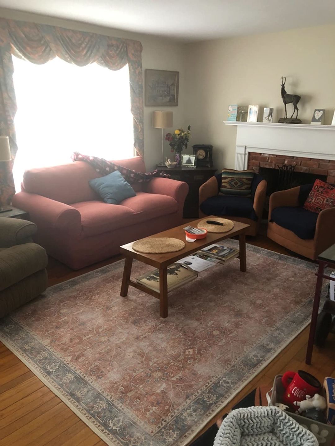 Customer photo review of 2 Pieces Stretch Sofa Slipcover Armchair Sofa Covers