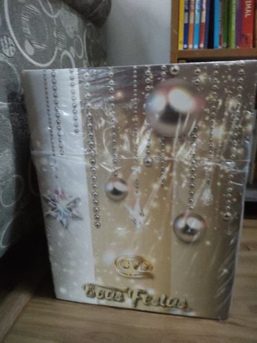 Customer photo review of Cesta de Natal Cristal
