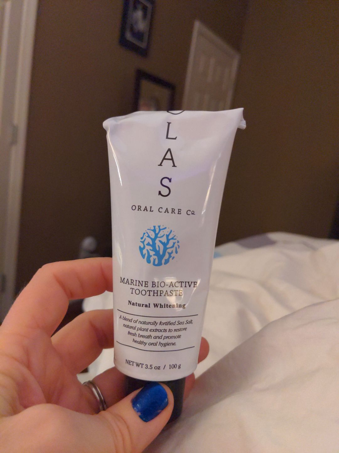Customer photo review of NEW - OLAS Marine Bio-Active Toothpaste