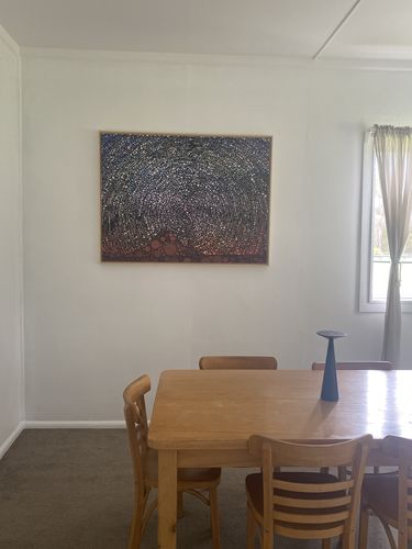 Customer photo review of Outback Sky - Outback Starry Night Spotty Circle Print Canvas or Abstract Art