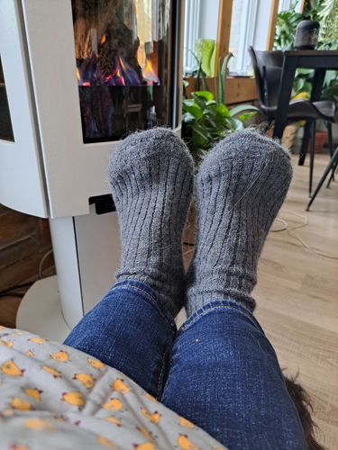 Customer photo review of J.B. Field's Military Wool Thermal Knee-High Boot Sock