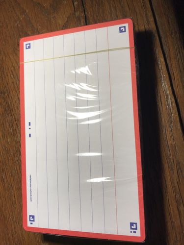 Avis photo d'un client sur Flashcards FLASH 2.0 OXFORD # 80 cartes 7,5 x 12,5 cm - ligné