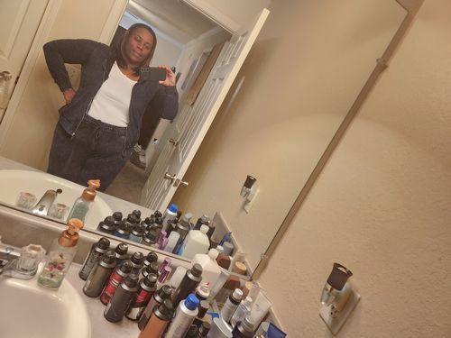 Customer photo review of Mineral Wash Zipped Jogger Set up to 3XL (Sapphire Blue)