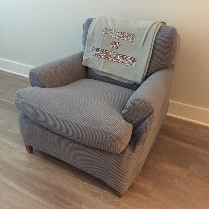 Customer photo review of 2 Pieces Stretch Sofa Slipcover Armchair Sofa Covers