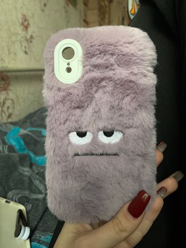 Customer photo review of Small Demon Animal Fluffy iPhone Case