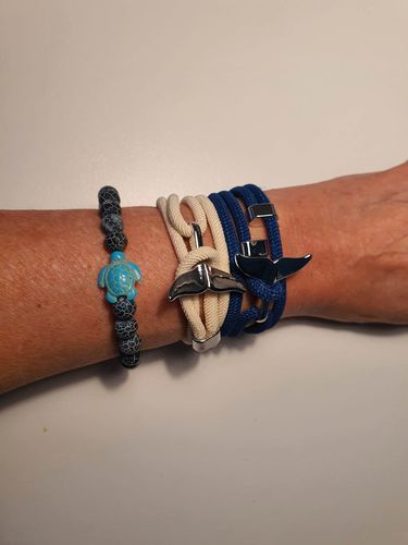 Customer photo review of Ocean Saver Bundle - Tracking Bracelets