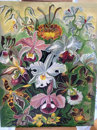 Customer photo review of Orchidae - Paint by Numbers